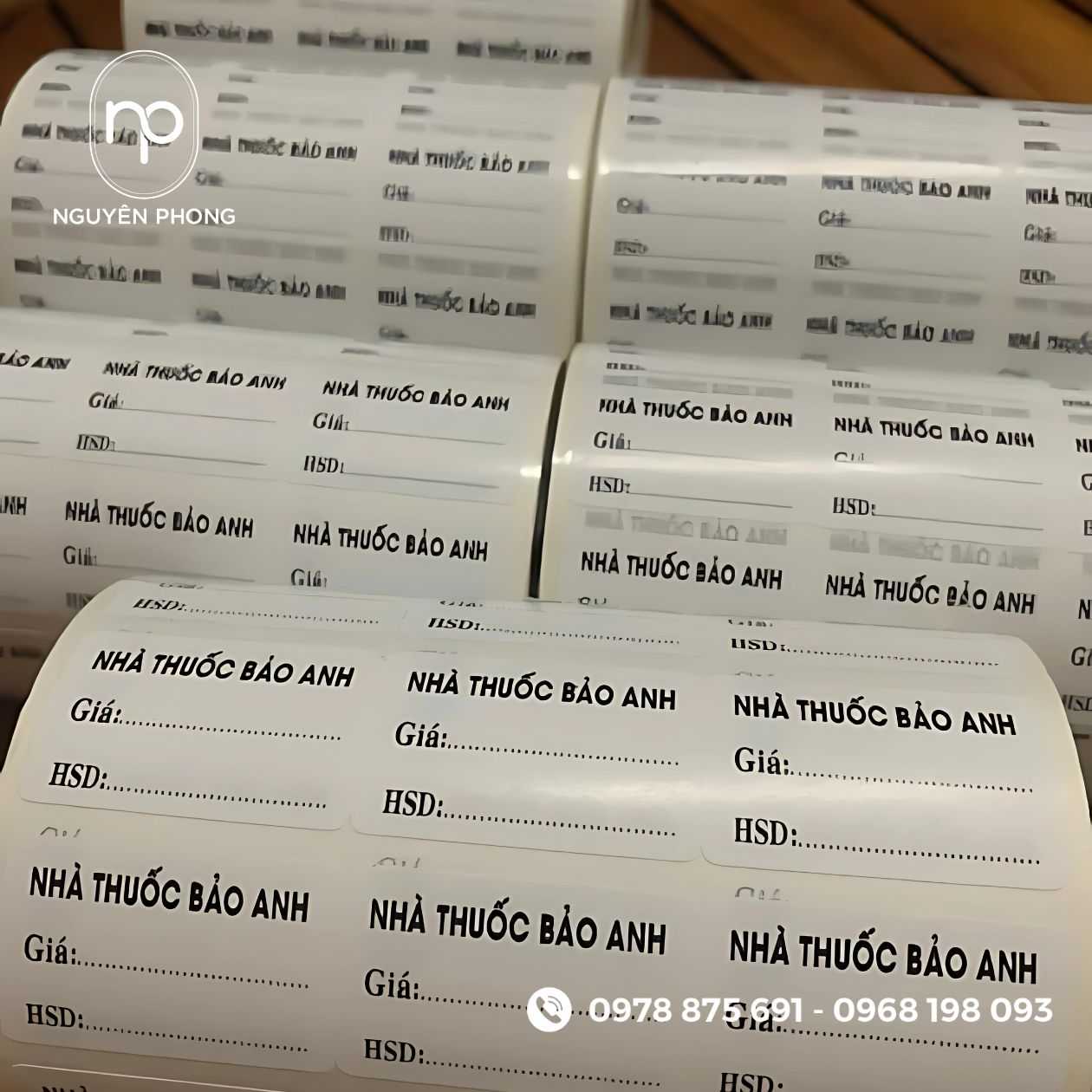 Mẫu in tem chia liều cho nhà thuốc